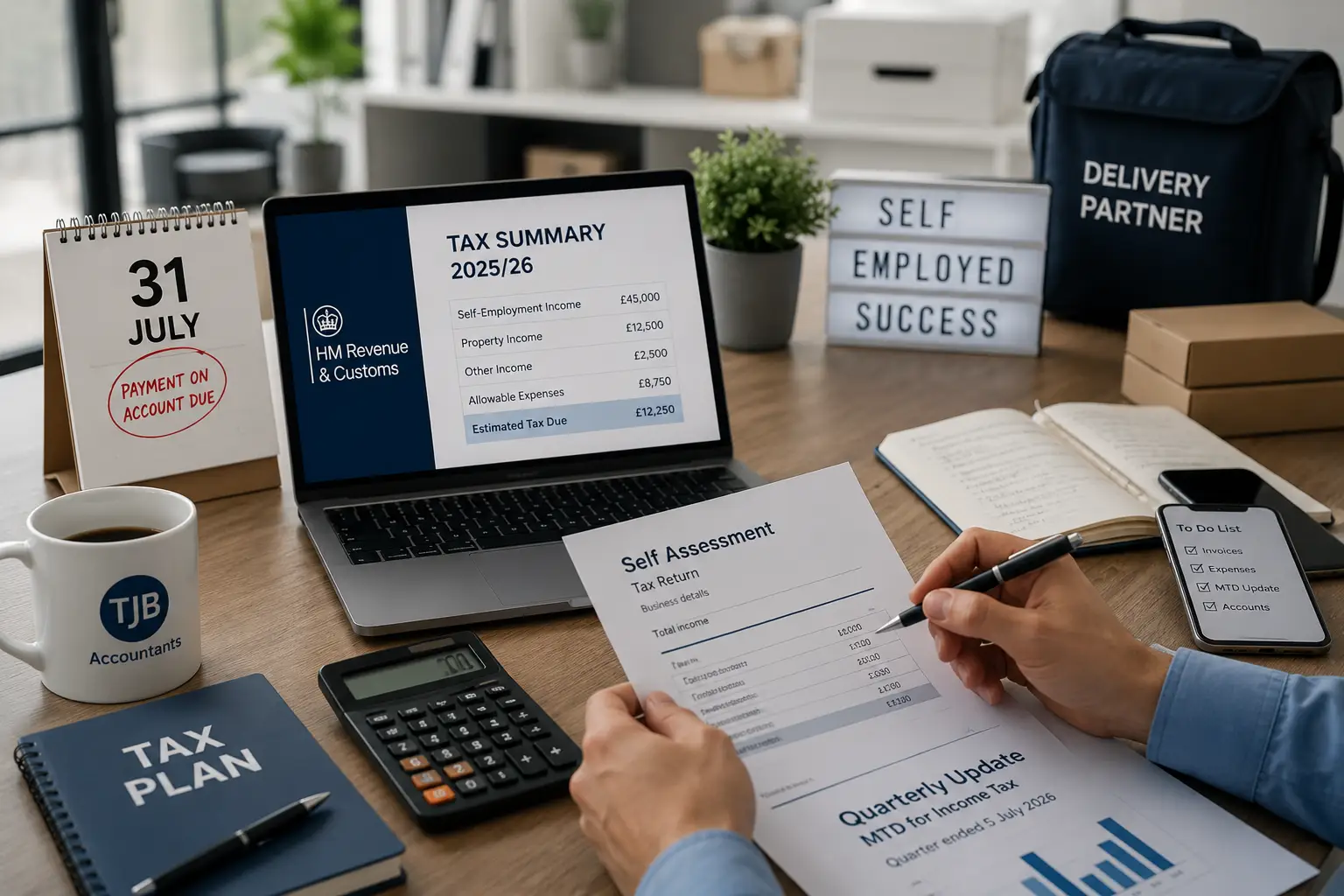 Self-Employed Tax Planning Workspace